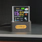 GeekMagic GIFTV Crystal Holographic Desktop Decoration Smart Weather Station Digital Clock with GIF Animations and Image Album
